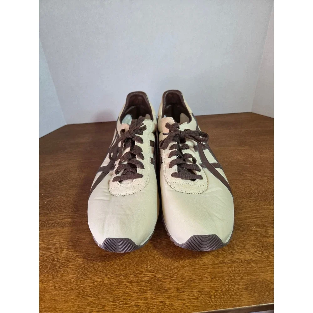 Onitsuka Tiger Ultimate 81 Mens 13 Cream Brown Sneakers HN402 Low Top Shoes